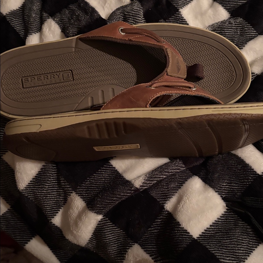 Sperry Men's Tan and Brown Sandals - Picture 2 of 2